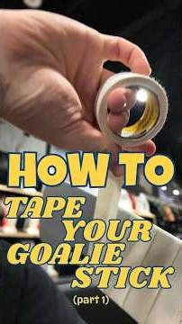 Back to the basics, this is how to tape a goalie stick! 🏒