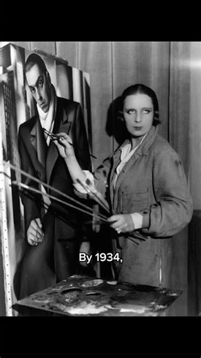 The Blue Scarf 1934 by Tamara De Lempicka #painting