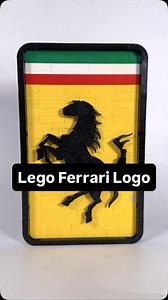 I built a big ol Ferrari logo! Lots of snot, clips, and weird angles, but I think it turned out pretty cool. What do you think? #lego #legomoc #legobuild #legoreels #ferrari | Ibrickeditup