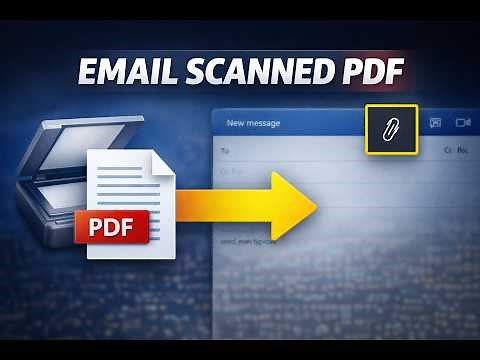 How to Email a Scanned Document as a PDF :Tutorial