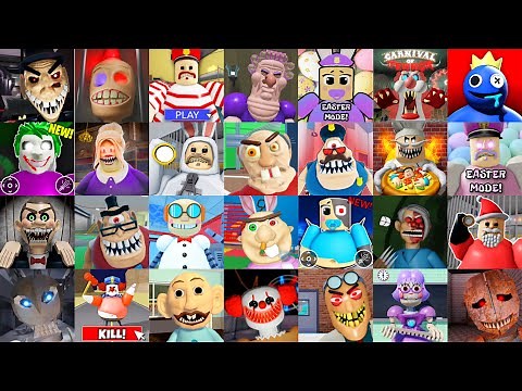 Escape ALL SCARY OBBY - All Jumpscares and SCARY MOMENTS