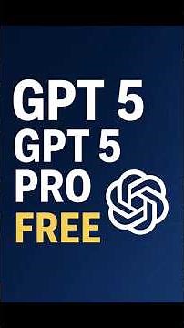 USE FREE GPT 5 & GPT 5 PRO - Unlimited Access Of GPT 5 PRO | Chatgpt 5 Free Version