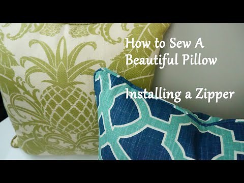 How to Sew a Pillow: Installing a Zipper
