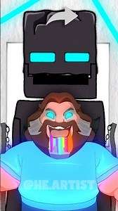 Enderman Hypnotized Steve Eyes With Joy 🤍💚🩷🩵 #minecraft #steve #animation #shorts