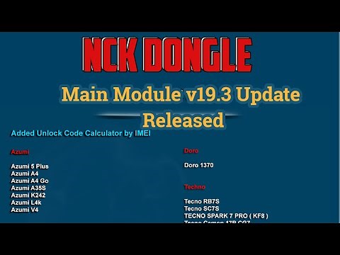 NCK Dongle And NCK Pro Main Module v19.3 Update Released