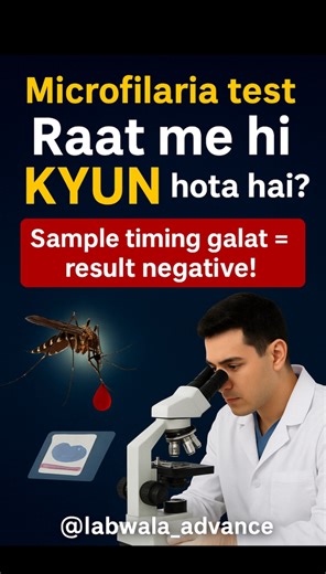 23K views · 855 reactions | Microfilaria test raat me hi kyun hota...
