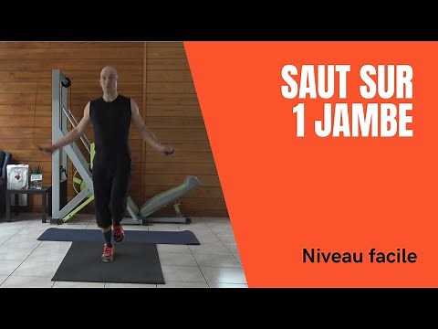 Corde à sauter [facile] Saut sur une jambe