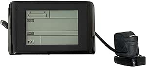 Electric Bicycle LCD Dispplay e-Bikes Meter Bike Computer Intelligent Display for Ebike 5 Pin Waterproof Male Connector with 36V 48V E Bike Control Panel and Retrofit Kit Accessories