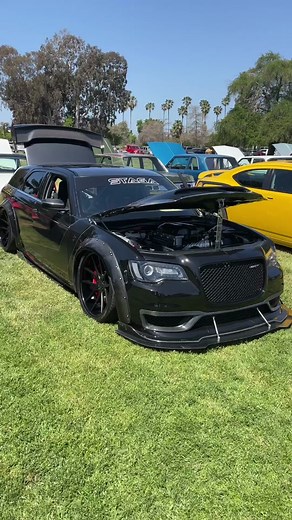Custom Dodge Magnum with Hellcat Driveline at Spring Fling Event