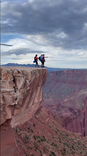 EPIC Tandem BASE jump location with Tandem BASE Moab #basejump #moab #tandembasejump #bucketlist