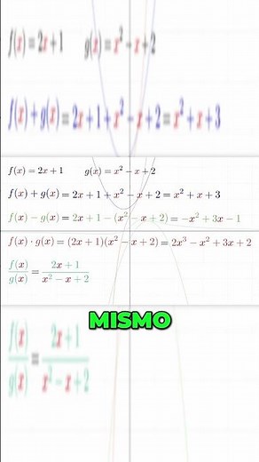 Operaciones Con FUNCIONES #profehectaime #maths #funcionesmatemáticas #educacionmatematica