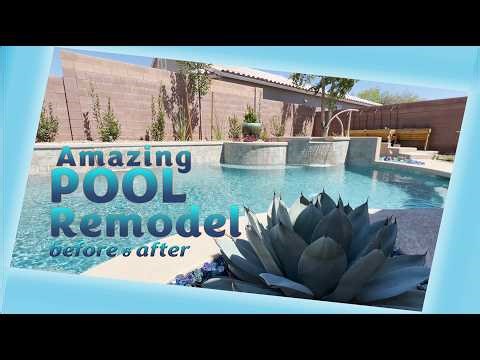 Amazing POOL Remodel… before and after! 19-year-old pool and spa