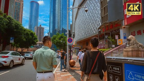 City Walk Through Urban Chongqing Levels – China 4K