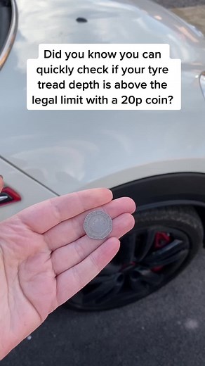 How to Check Tyre Tread Depth Using a 20p Coin