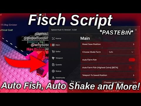 Fisch Script 🐟 | Auto Farm + Auto Fish + Auto Shake | PASTEBIN | Roblox Pc and Mobile Executor