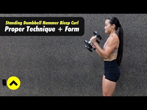 Standing Dumbbell Hammer Bicep Curl | Proper Technique + Form Tips