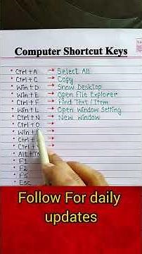 Master Your PC! Must-Know Computer Shortcut Keys for Beginners