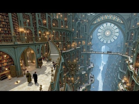 Ancient Library Ambiance | Lo-fi Fantasy Music for Study & Focus ~ Dreamy Vibes