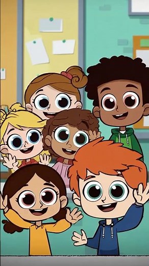 Hello~ How are you? My friends~! #education #english #song #greetings #animation #nurseryrhymes