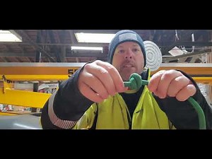 How to tie a double overhand stopper knot for arborist climbing harness or lanyard tree work 101