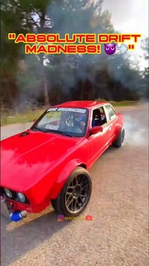 "WATCH THIS BMW E30 DESTROY TIRES! 🚀 Insane Drifts!" #drift