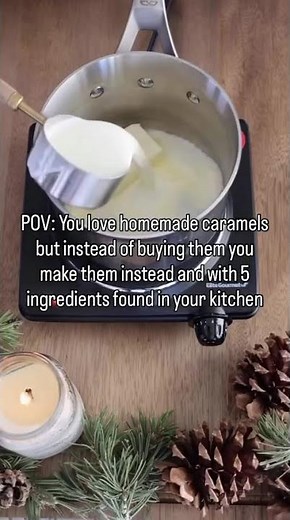 Homemade Caramels with 5 ingredients (more info in the video description)