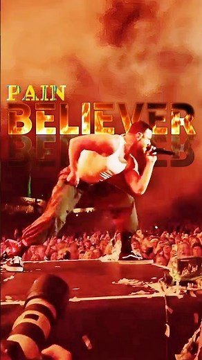 BELIEVER 🔥 IMAGINE DRAGONS Concert - (Lyric) Mercury Tour 2023 #concert