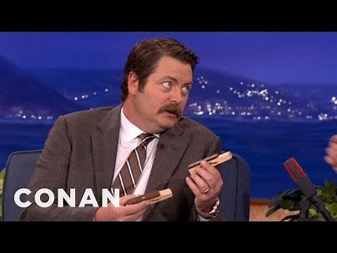 Nick Offerman Is A Woodworking Whiz | CONAN on TBS