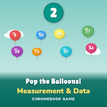 2nd Grade Measurement Math Game Set B5 | Balloon Pop | Interactive Review