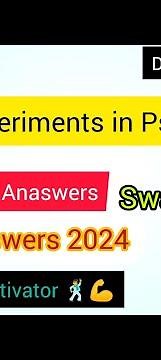 Great Experiments in Psychology | Week 1 Quiz | Assignment 1 Solution | NPTEL | SWAYAM 2024