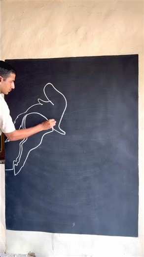 Learn to draw a horse rider without lifting hand ||🏇😳 #horseriderart #onelineartchallenge