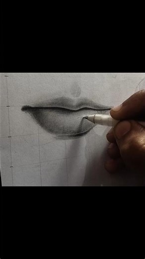 Lips drawing #lipsdrawing #art #pencil #shortsviral #drawing #shorts