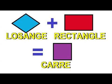Losange, rectangle, carré.