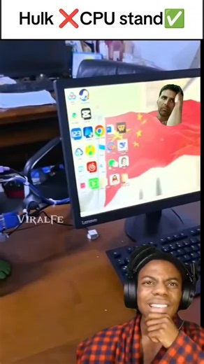 Viral Fever on Instagram: "Hulk ❌ CPU stand ✅ #memes #funny #shorts#viralvideos #foryou #reels #trending#memesdaily #memepage #trendingnow #TrendingReels #explore #reelsinstagram #ınstagoods #viralreeĺs #explorepage#funnyvideos #funnymemes #relatable"