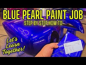 BLUE PEARL PAINT JOB HOW TO STEP BY STEP LETS LEARN TOGETHER
