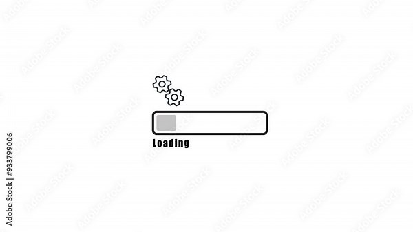 Loading bar downloading bar loading screen pix elated progress animation Loading Transfer Download 0-100%.