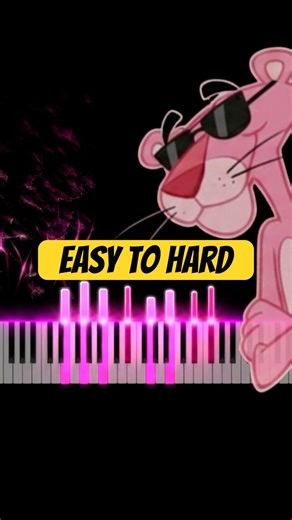 Pink Panther | Easy to Hard #piano #music #pianotutorial