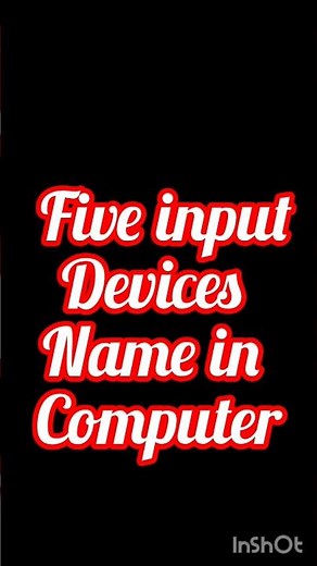 Five input devices name in computer #inputdevices #computer #computerscience #computerknowledge