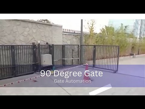 Perpendicular sliding gate | Corner sliding gate | 90-degrees gate | Gate design