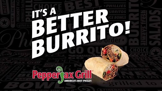 It's a Better Burrito at PepperJax Grill! Steak, Chicken, Shrimp, or Veggie! Choose from over 35 Free Toppings including a Signature Sauce Bar! Visit a PepperJax Grill near you! | PepperJax Grill