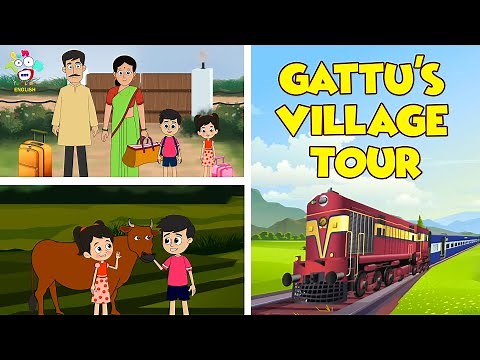 Gattu's Village Tour | Village Story | English Moral Stories | English Animated | English Cartoon