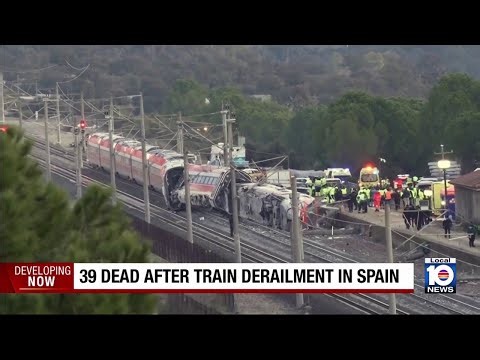 At least 39 killed in train derailment in Spain