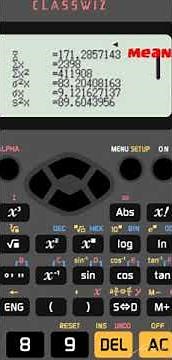 Using Casio fx-97SG X to get Mean and SD #maths #Olevel #singapore #short #calculator