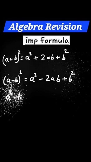 Algebra Formulas: (a+b)², (a-b)², and (a²-b²) ‪@MathswithVijaytanti‬