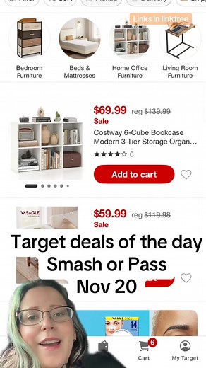 Nov 20 ONLY  Target’s best daily deals are live and I’m breaking down the steals you need to snag ASAP! Tap the link https://mave.ly/tephura-smash-or-pass-couponer-store #CouponingCommunity #christmasgiftideas #target #targetdeals #savemoneylivebetter | Tephura coupons | Facebook