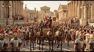 The Roman Triumph was the pinnacle of military achievement and the highest honour the Senate could bestow upon a victorious general. It was a spectacle of power and ritual that transformed the streets of Rome into a theatre of war and glory. The procession would wind its way through the city towards the Temple of Jupiter on the Capitoline Hill. Trumpeters led the way followed by carriages laden with the spoils of war including gold, silver, and exotic beasts from conquered lands. Paintings and m