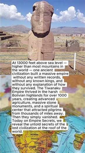 Tiwanaku Empire's Untold Secrets — The Ancient Civilization Built At The Top Of The World #history