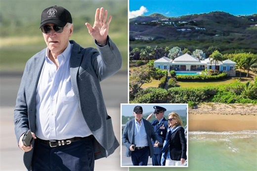Bidens arrive at beach villa on St. Croix after prior free stays drew ethics outcry