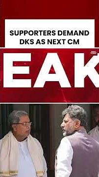Karnataka Congress Shows Strength: Supporters Demand DK Shivakumar as Next CM