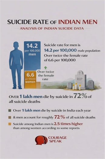 Indian Men Suicide Rate #suiciderates